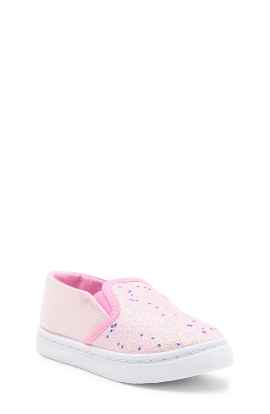 Shop Laura Ashley Kids' Glitter Sneaker In Pink Glitter