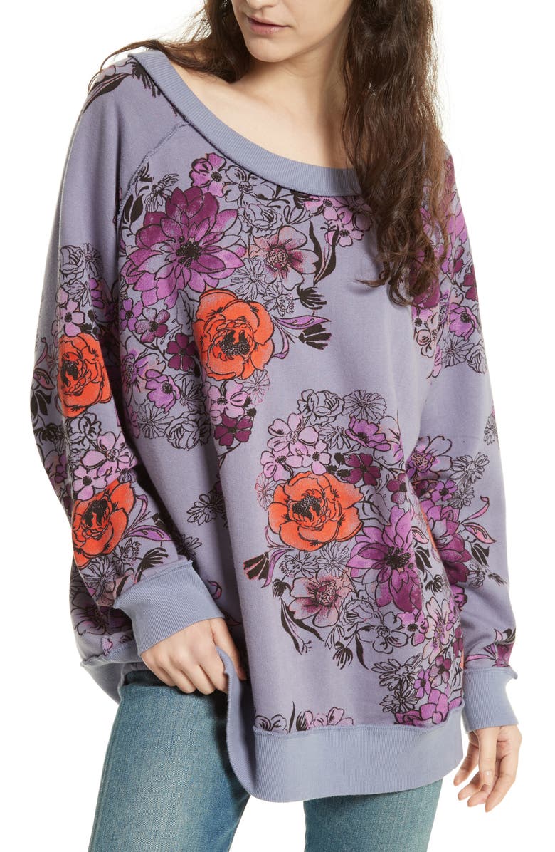 Free People Go On Floral Pullover | Nordstrom
