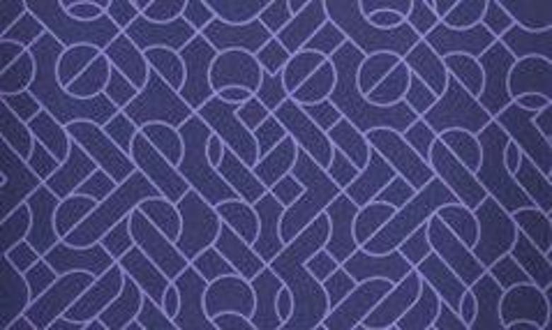 Mizzen + Main Versa Performance Golf Polo In Deep Blue Maze Print