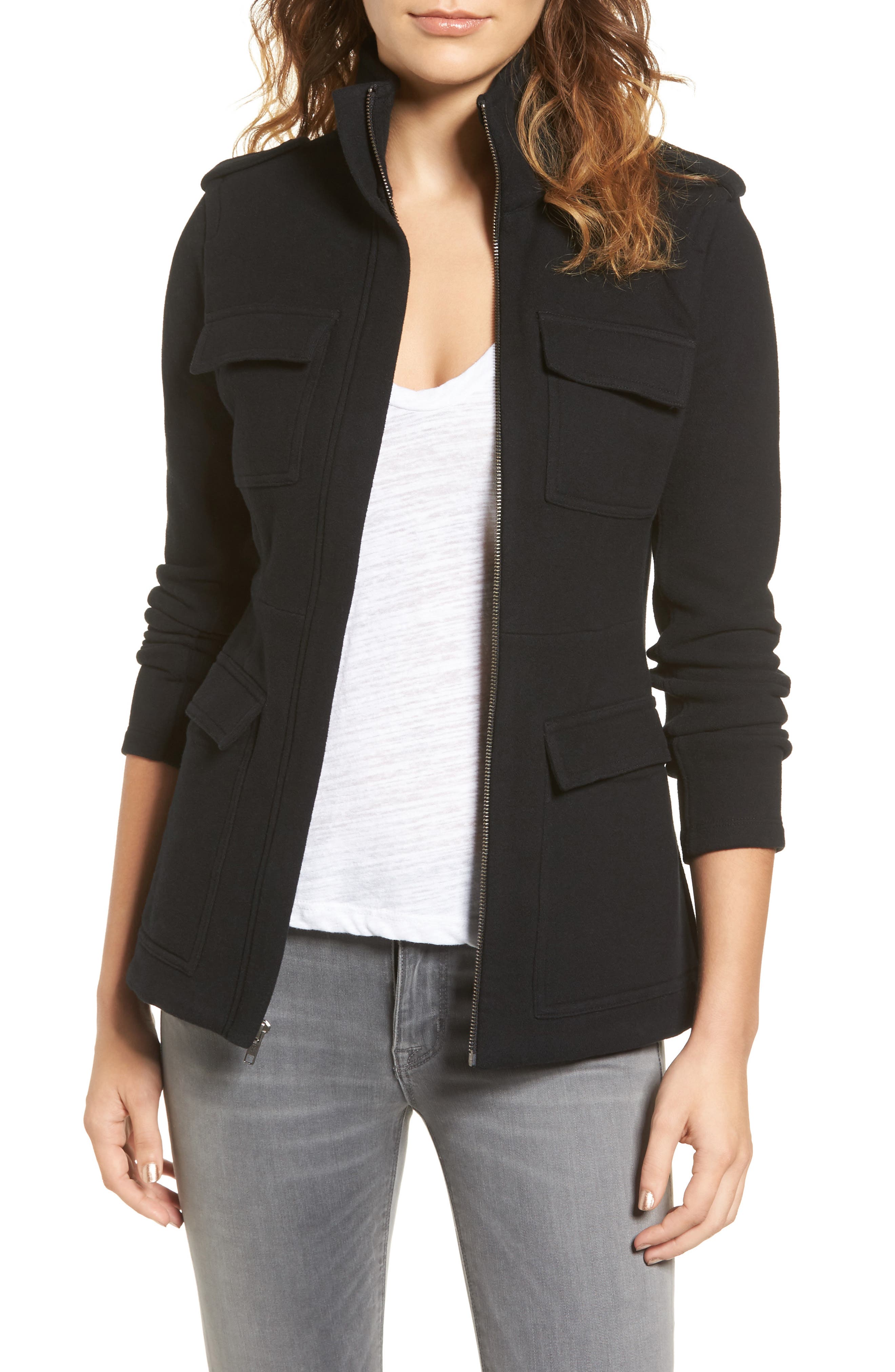 James Perse Cotton Military Jacket Nordstrom