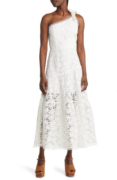 Lost + Wander Madonna Lily Lace One-Shoulder Dress in White