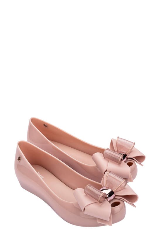 Melissa Ultragirl Sweet Xxi Flat In Pink Glitter