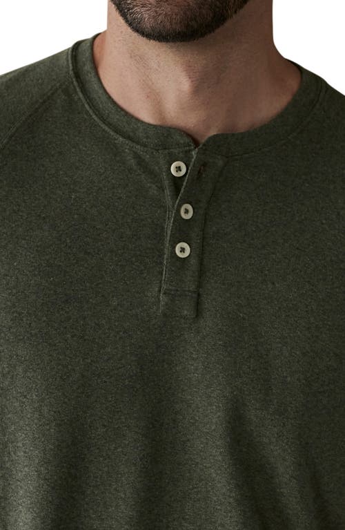 Shop The Normal Brand Puremeso Everyday Henley In Oakmoss