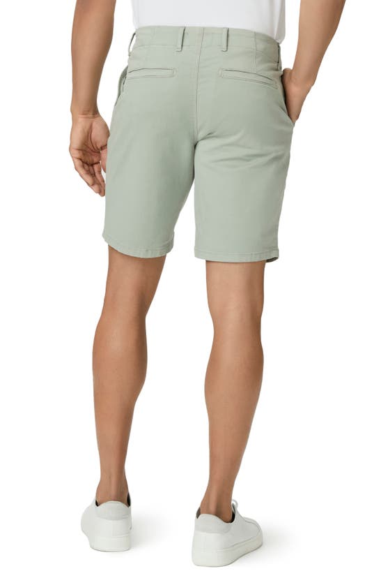 Paige Phillips Stretch Cotton Chino Shorts In Dried Thyme