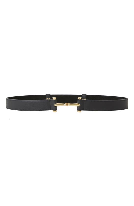 Shop B-low The Belt Toni Leather Belt In Black Gold