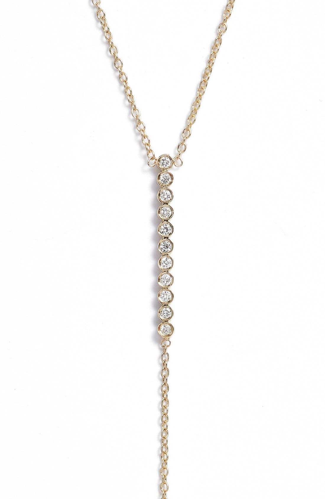 Zoë Chicco Diamond Bar YNecklace Nordstrom