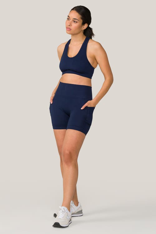 Shop Alala Barre Pocket Short In Navy