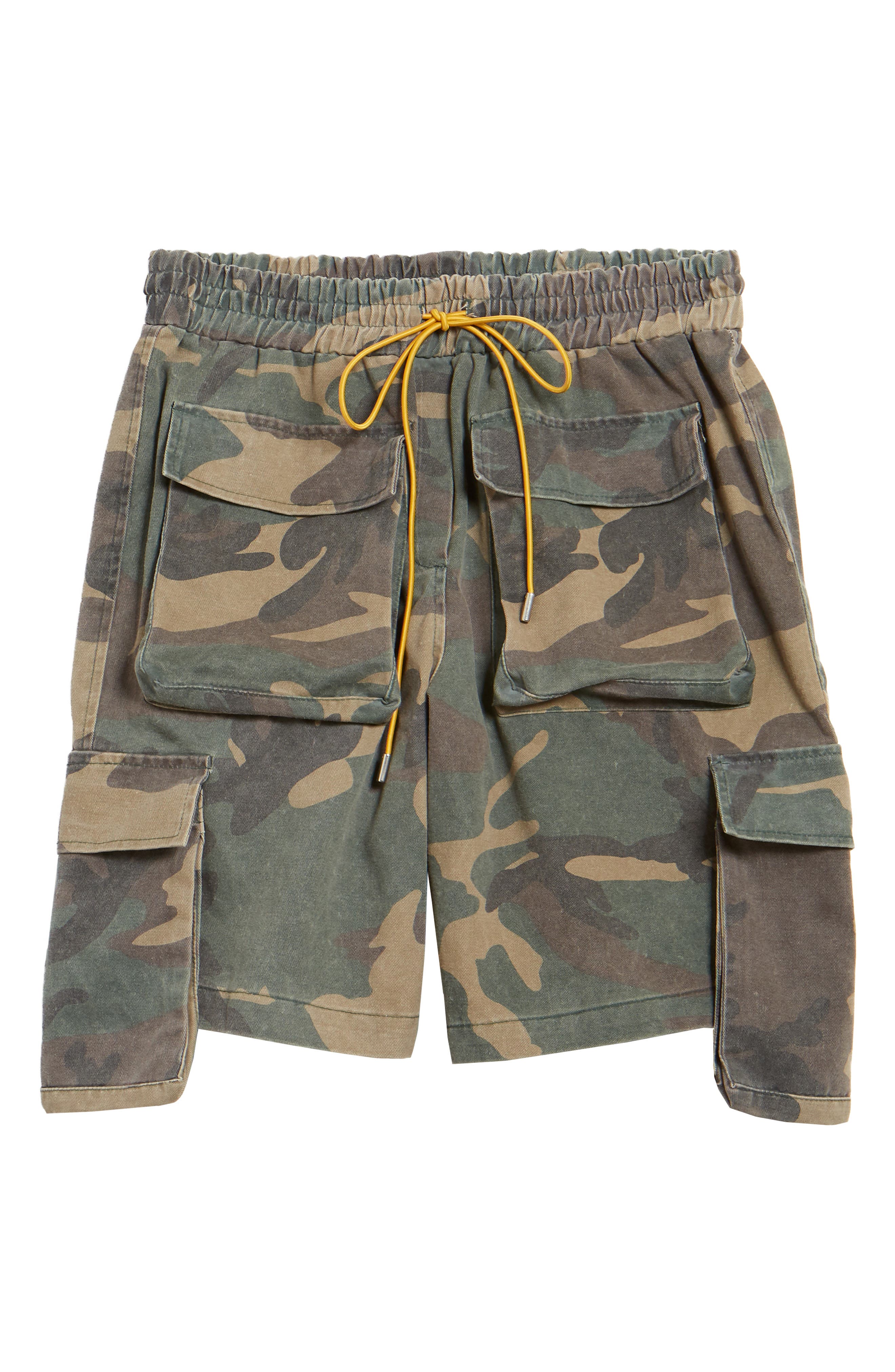 rhude camo shorts