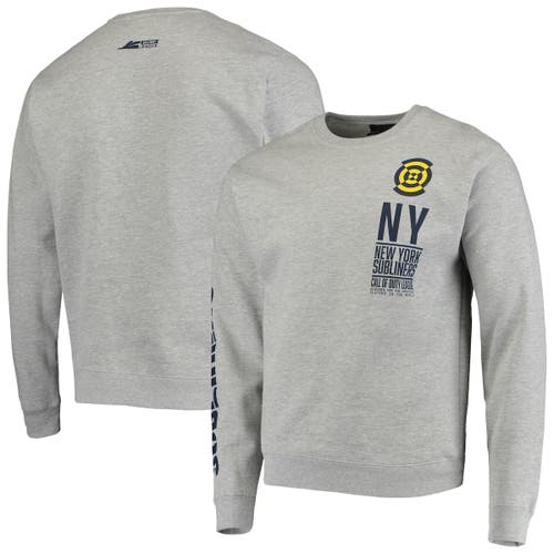Outerstuff Men's Heathered Gray New York Subliners Rival Sweatshirt in Heather Gray