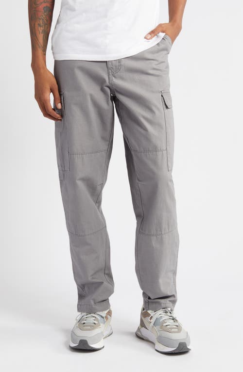 Ripstop Solid Cargo Pants in Grey Steel