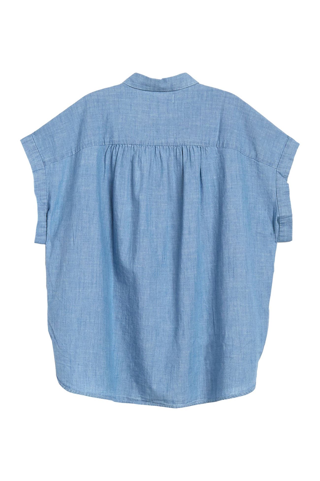 Madewell | Short Sleeve Button Front Chambray Shirt | Nordstrom Rack