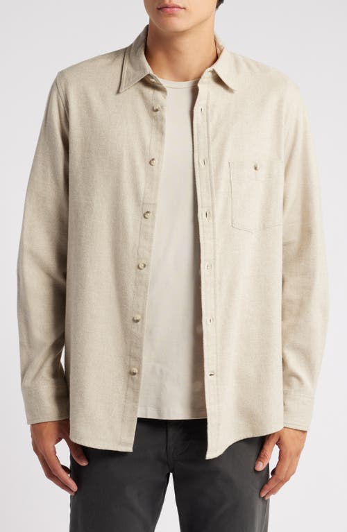 Shop Treasure & Bond Grindle Button-up Shirt In Oatmeal Heather