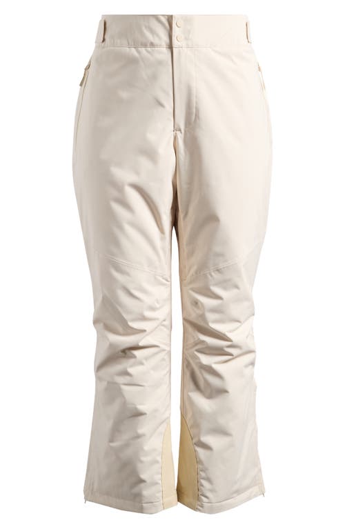 Shop Halfdays Alessandra Insulated Water Resistant Ski Pants In Oat Milk