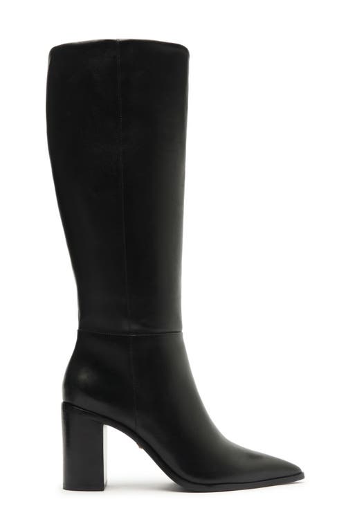 SCHUTZ SCHUTZ MIKKI UP BLOCK POINTED TOE KNEE HIGH BOOT