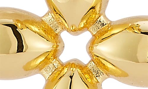 Sphera Milano Clover Huggie Hoop Earrings In Gold