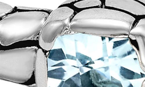 Samuel B. Pebble Blue Topaz Bangle Bracelet In Blue
