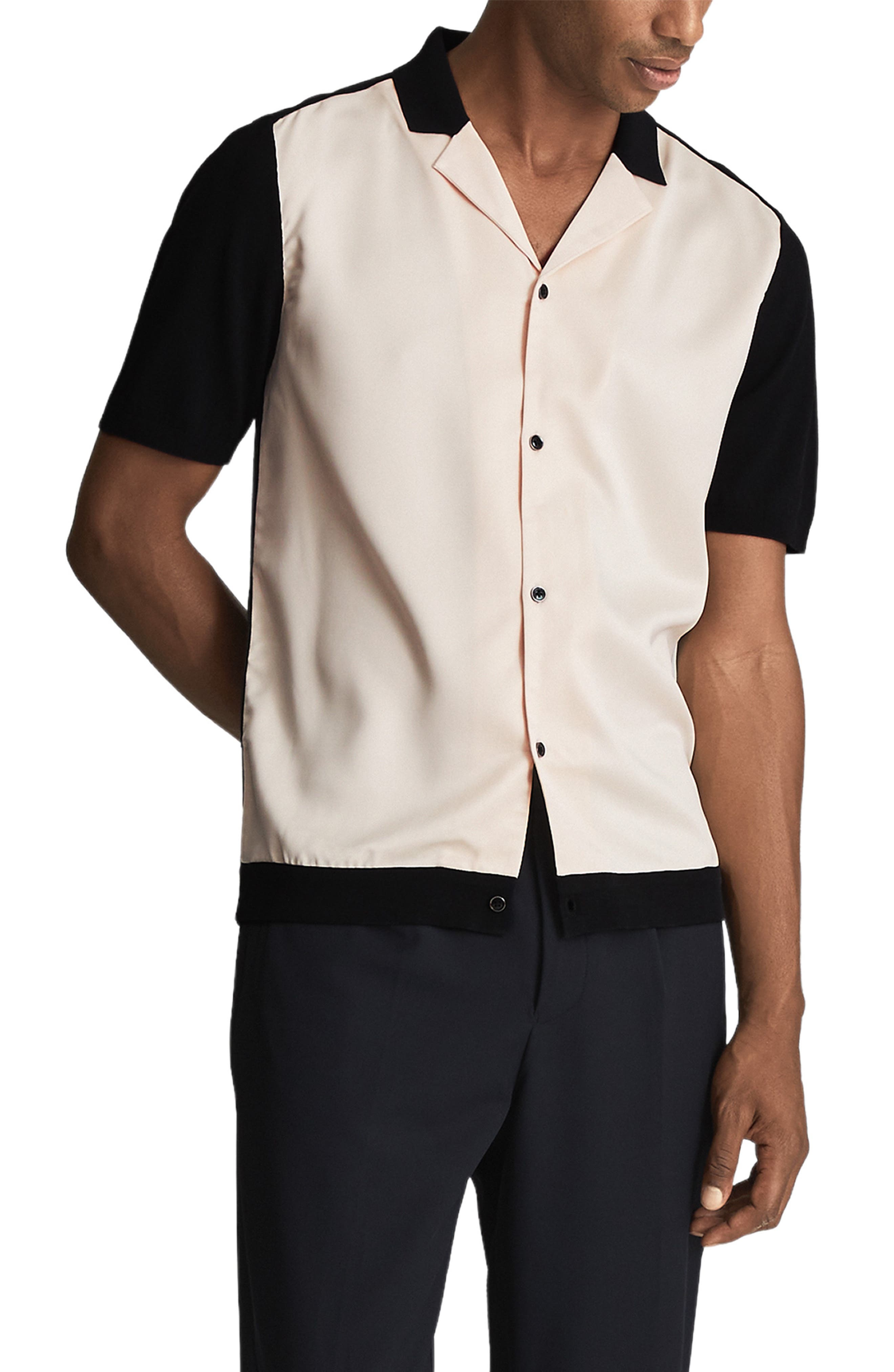 Reiss E Bilboa Colorblock Short Sleeve 