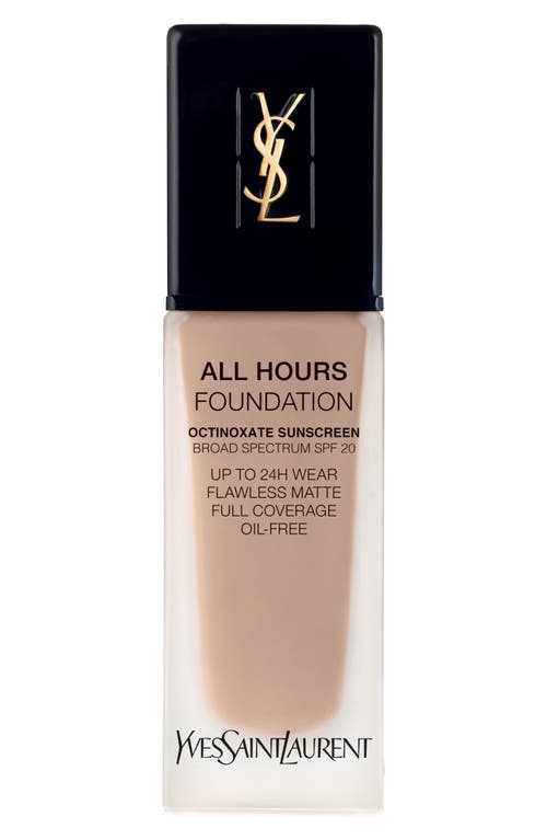 EAN 3614271722874 product image for Yves Saint Laurent All Hours Full Coverage Matte Foundation Broad Spectrum SPF 2 | upcitemdb.com