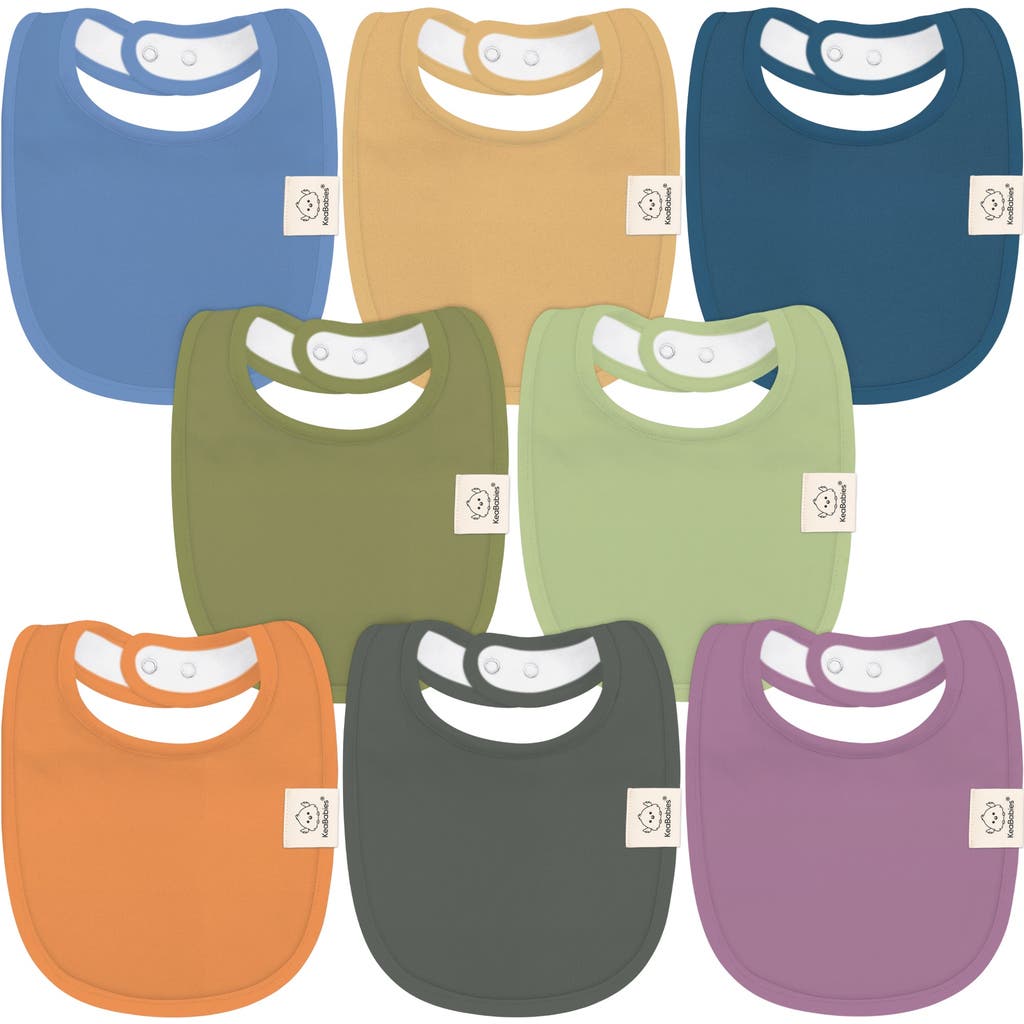 Keababies 8-pack Baby Drool Bibs In Cruise