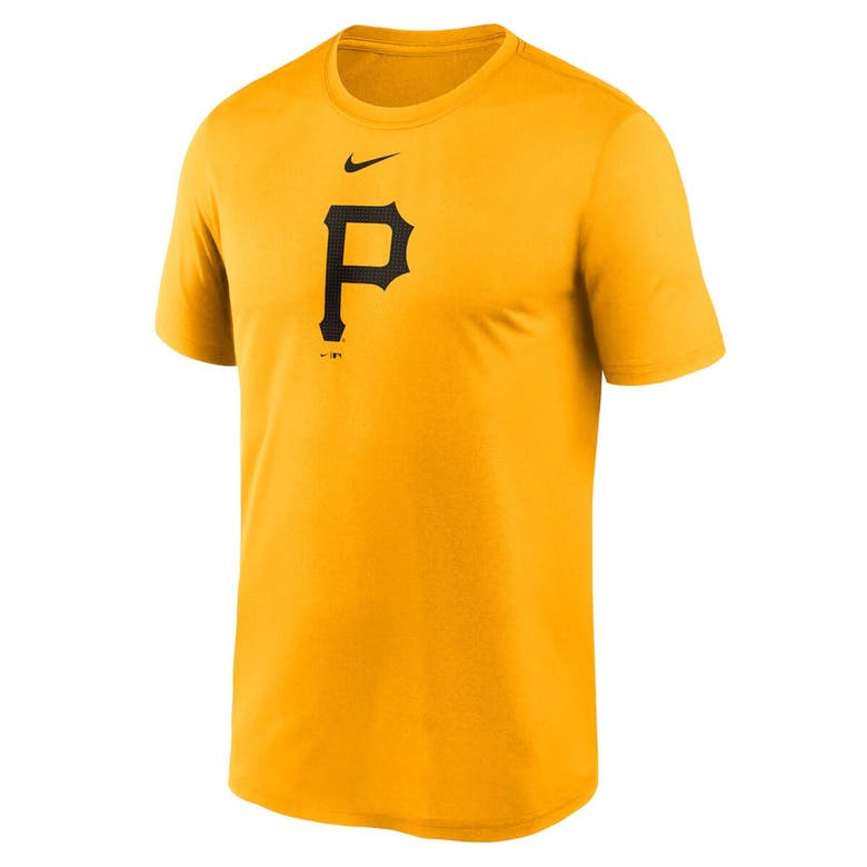Shop Nike Gold Pittsburgh Pirates Legend Fuse Large Logo Performance T-shirt In Yellow