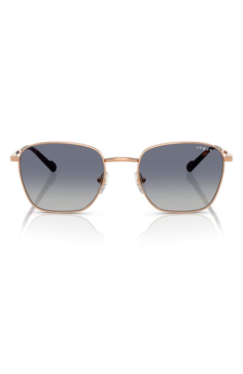 VOGUE 53mm Pillow Sunglasses in Rose Gold 