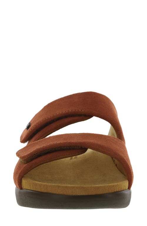 Sas Cozy Slide Sandal In Rust