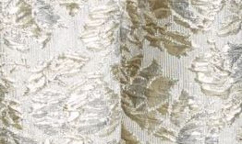 ERDEM ERDEM SLEEVELESS METALLIC CLOQUÉ PEPLUM COCKTAIL DRESS