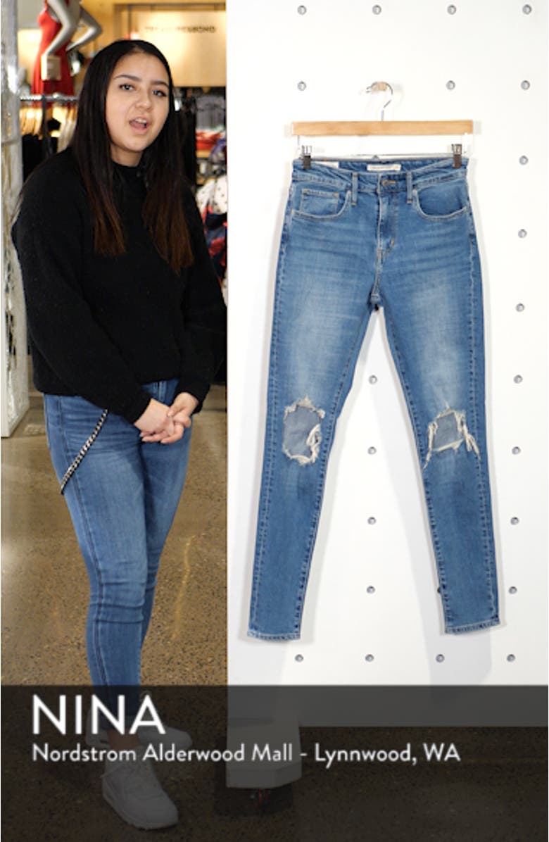 721 Ripped High Waist Skinny Jeans, sales video thumbnail