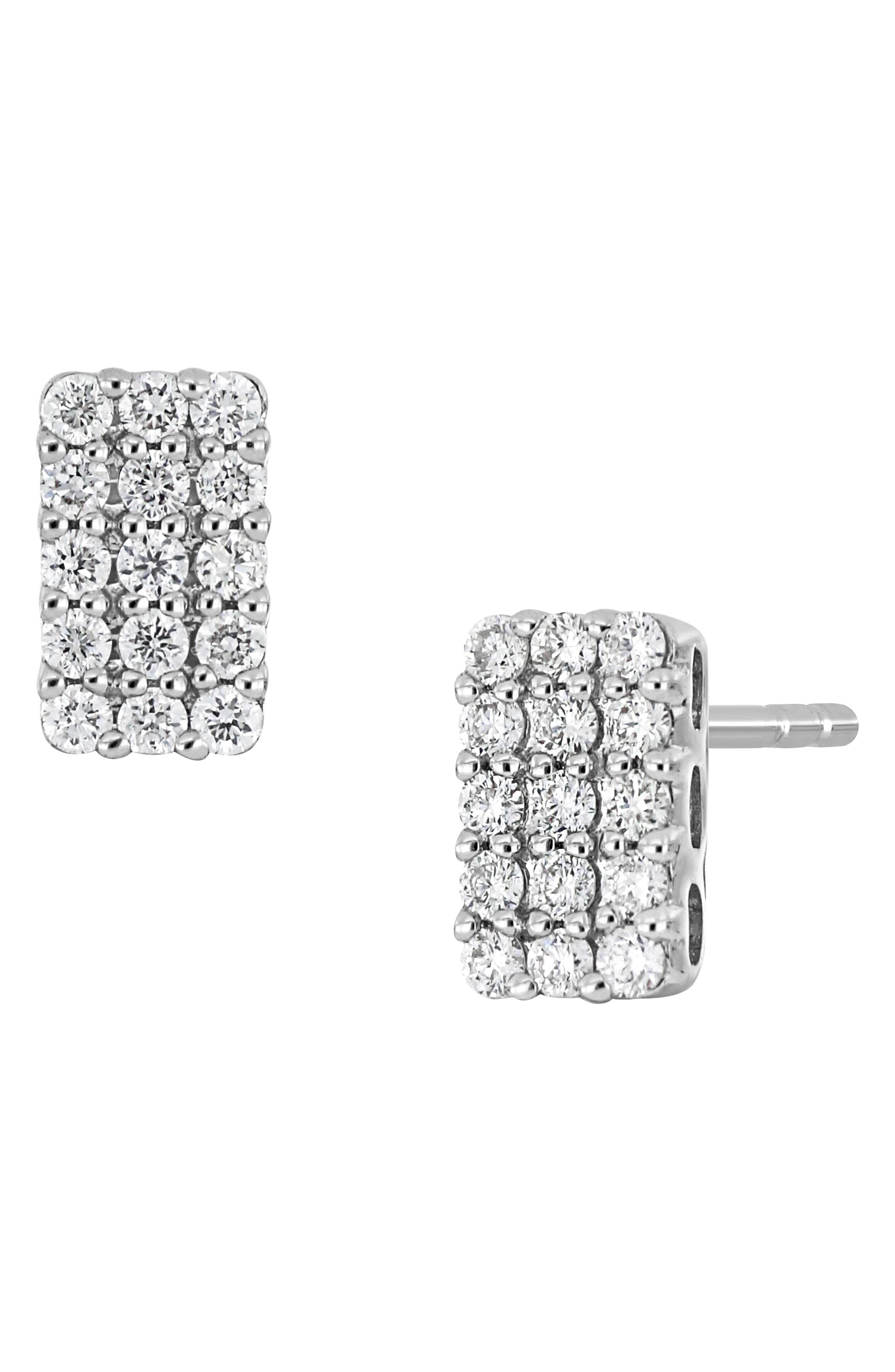 infant white gold earrings