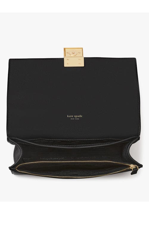 Shop Kate Spade New York Deco Pebbled Leather Convertible Crossbody Bag In Black