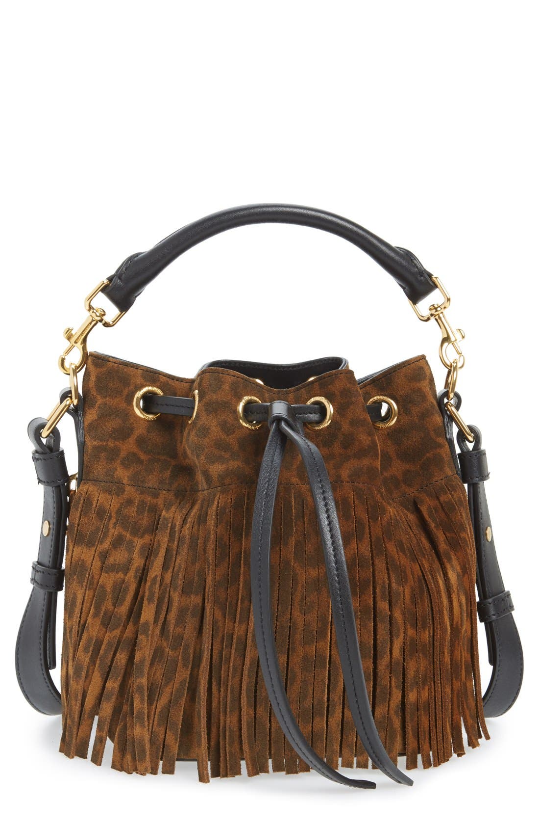 Saint Laurent 'Emmanuelle' Suede Fringe Bucket Bag Nordstrom