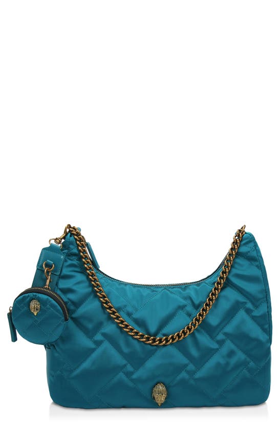 Kurt Geiger Large Quilted Hobo Bag In Medium Blue ModeSens