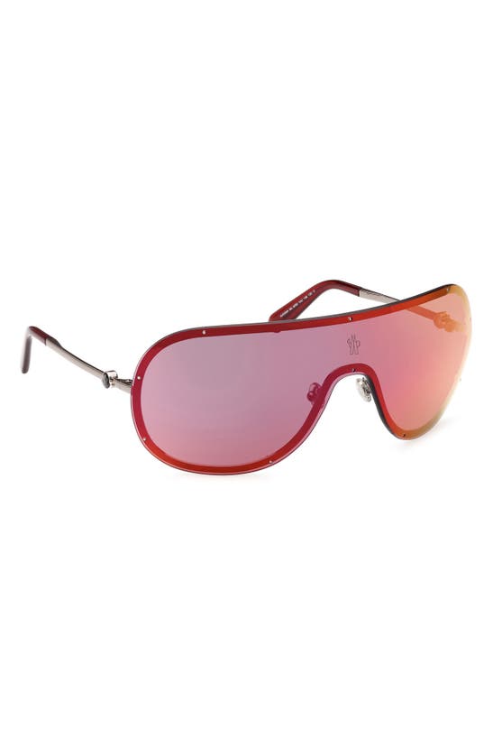 Moncler Avionn Shield Sunglasses In Bordeaux Mirror Modesens 2632