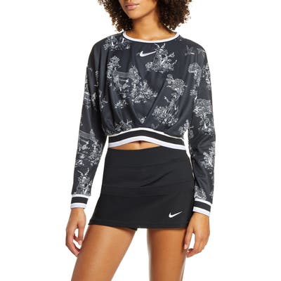 Nike Court Dri-Fit Cropped Crewneck Pullover