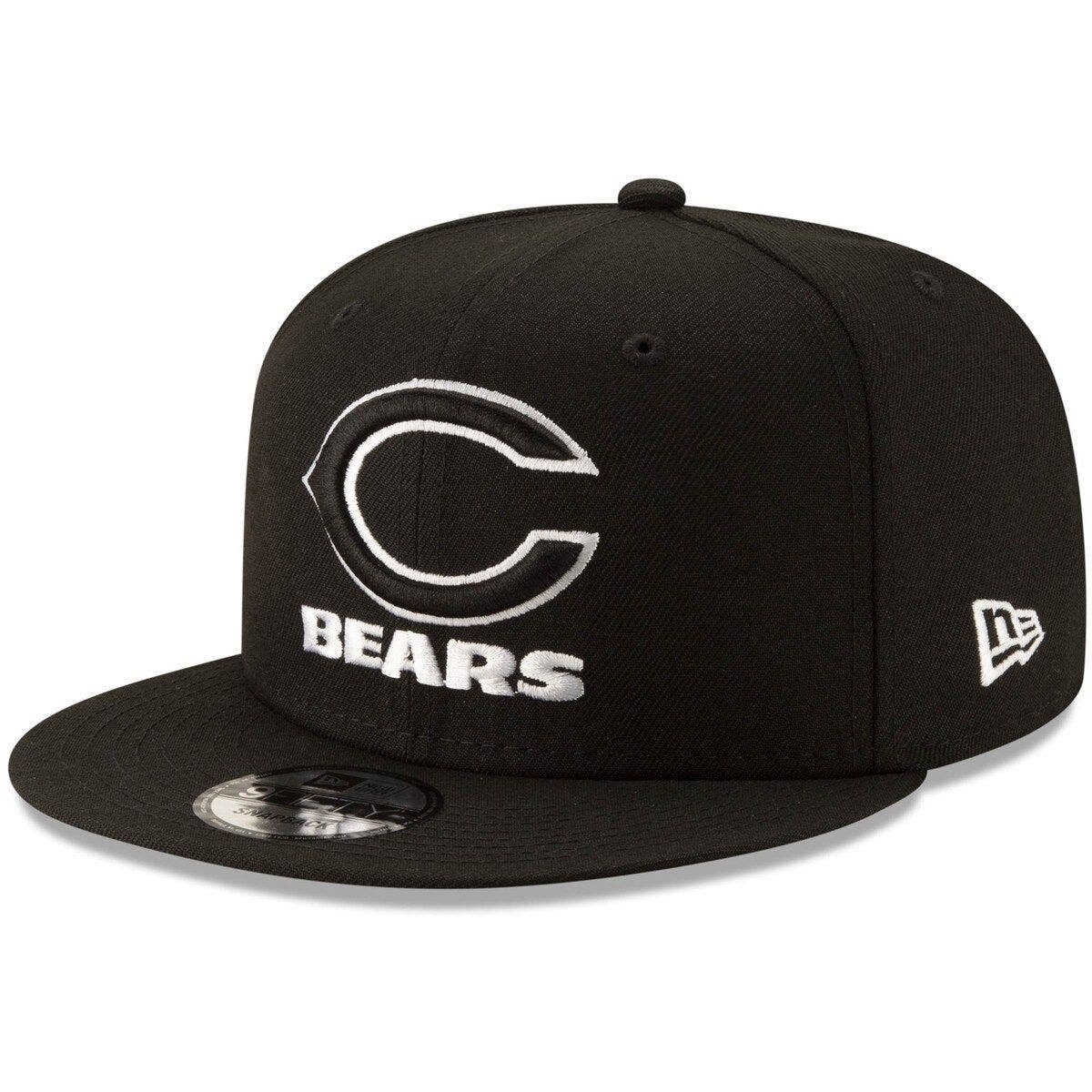 New Era Men's New Era Black Chicago Bears B-Dub 9FIFTY Adjustable ...