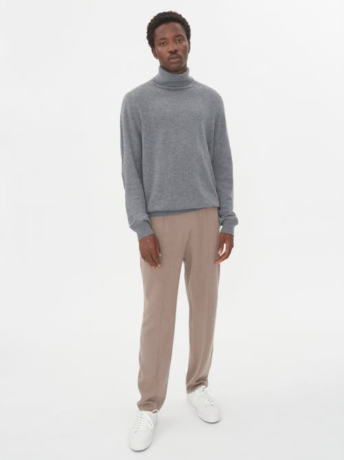 Shop Gobi Cashmere Turtle Neck In Dim Gray