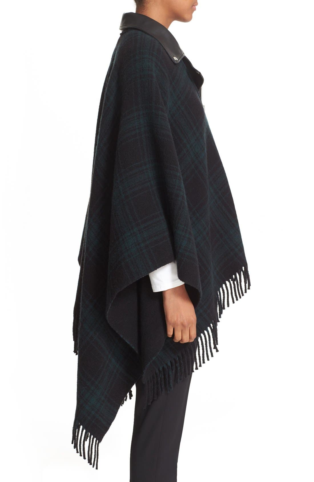 the kooples poncho with leather