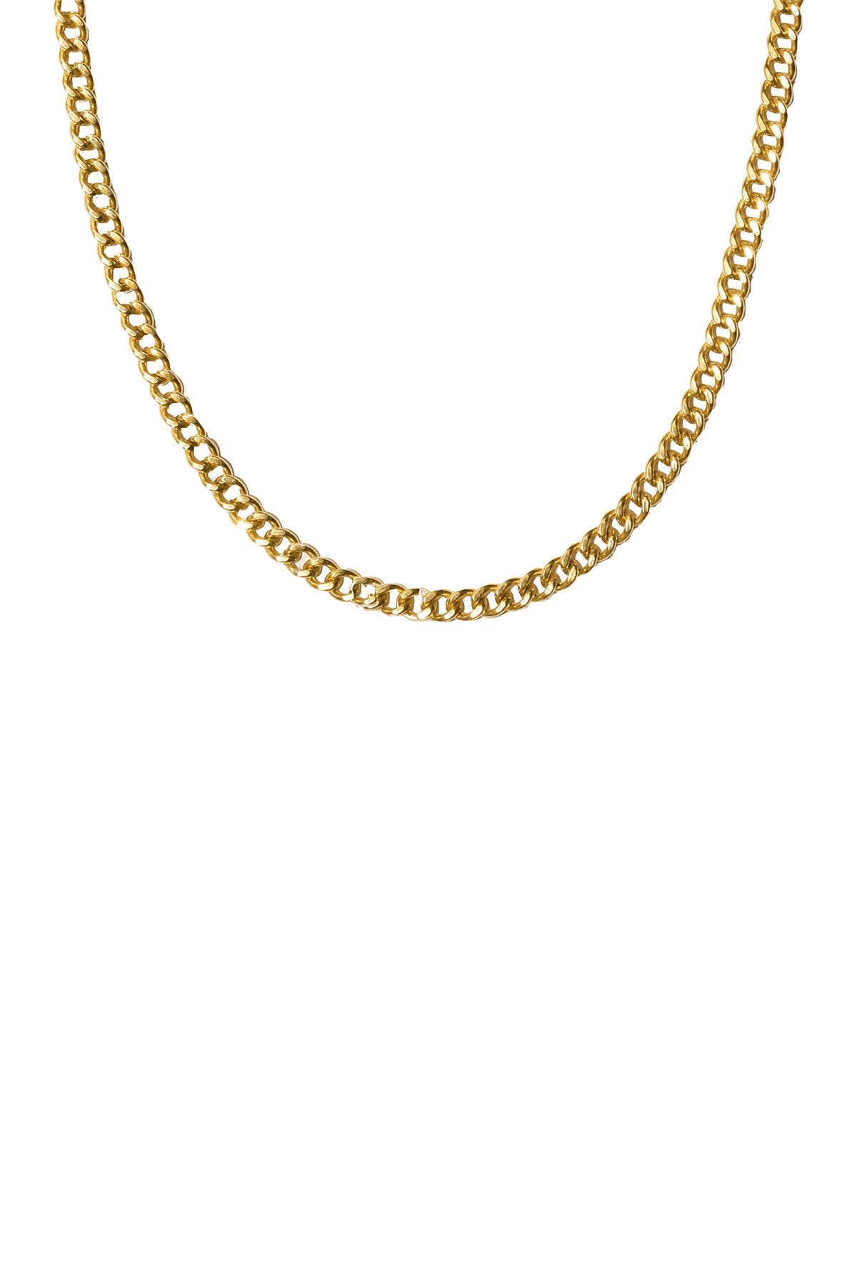 Adornia 14k Yellow Gold Vermeil Curb Link Chain Necklace Nordstrom Rack