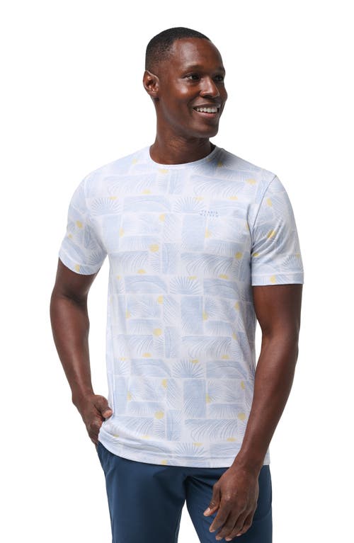 Shop Travismathew Cancel All Calls Palm Print T-shirt In White