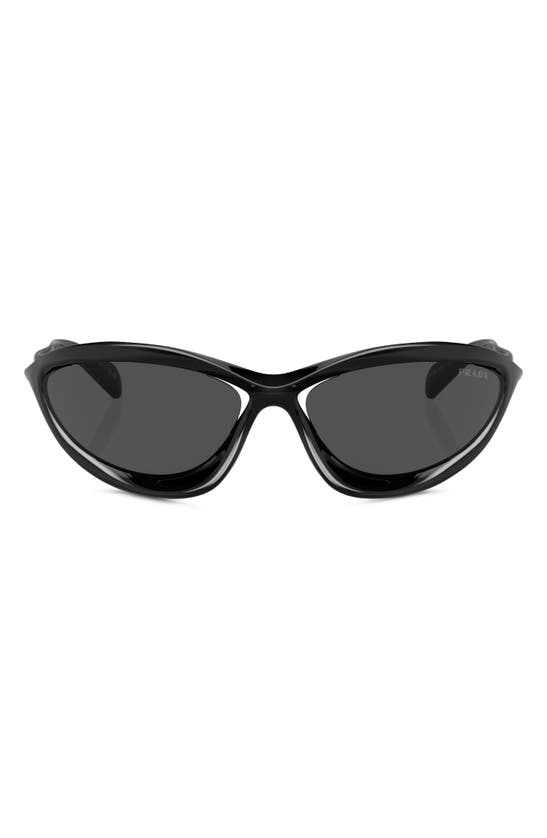 Shop Prada 60mm Cat Eye Sunglasses In Black