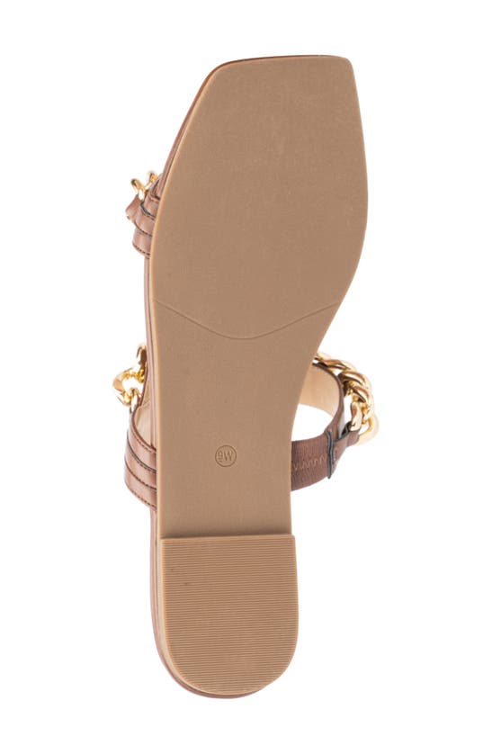 Fashion To Figure Maeve Slide Sandal In Cognac