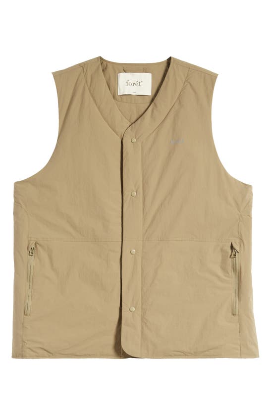 Shop Forét Myst Liner Vest In Olive