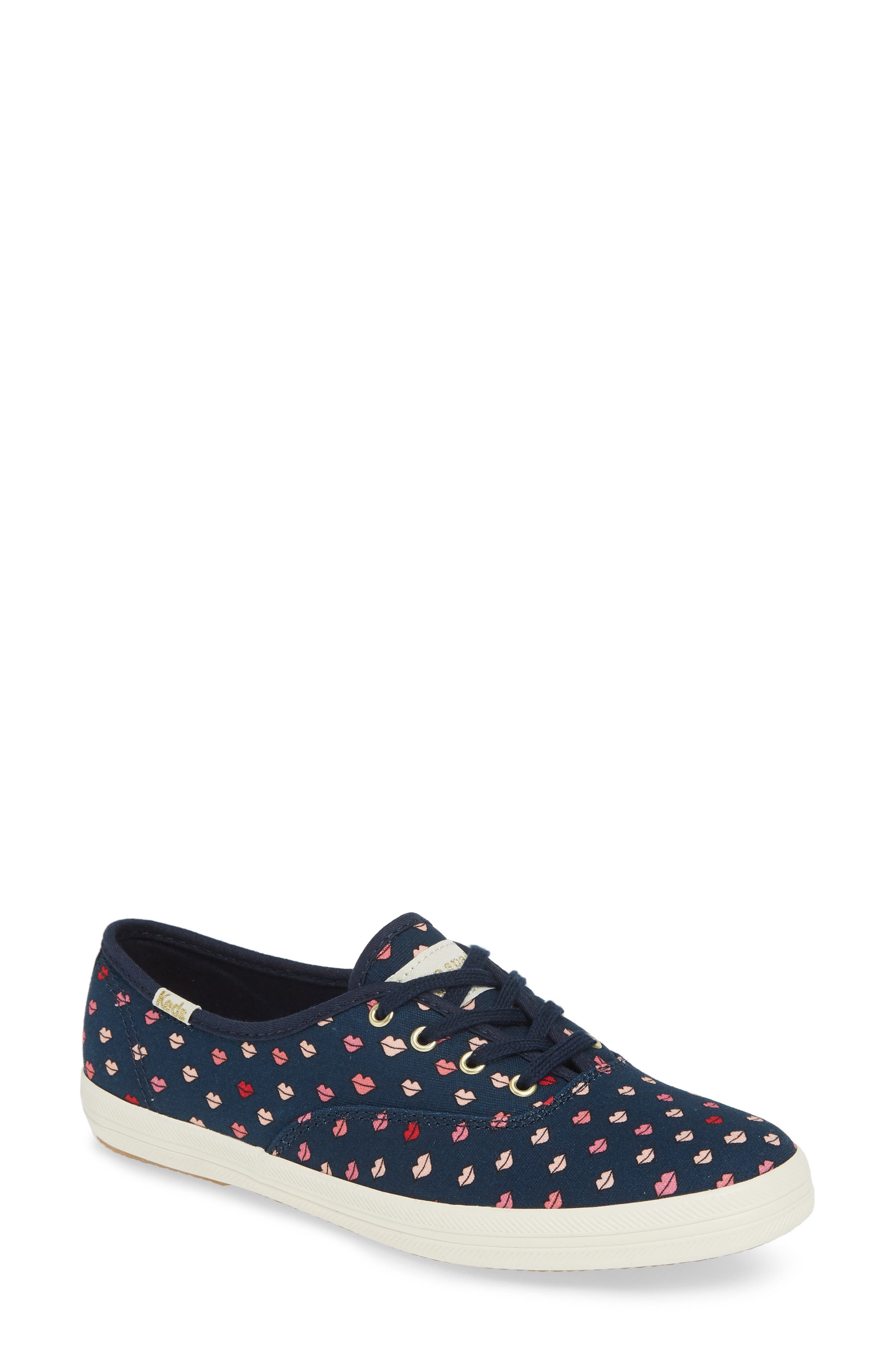 keds x kate spade new york ace lips hearts sneakers