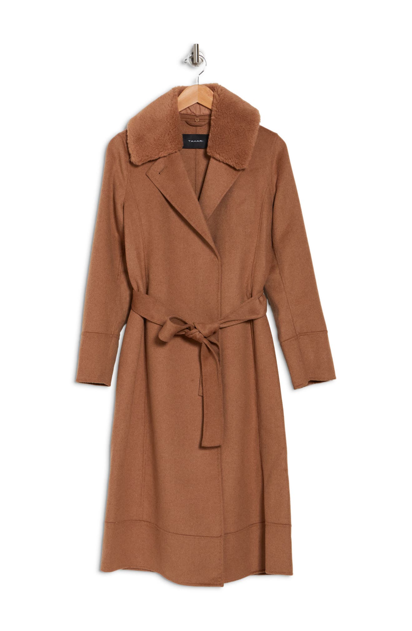 Tahari hot sale camel coat