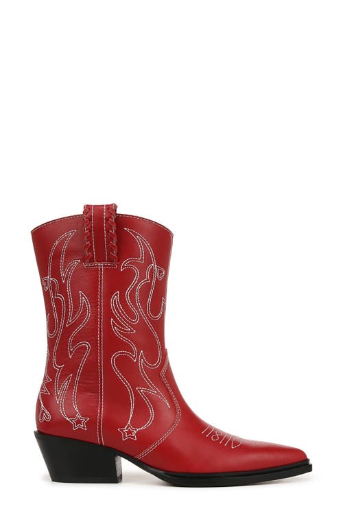 Shop Franco Sarto Bianca Western Boot In Red