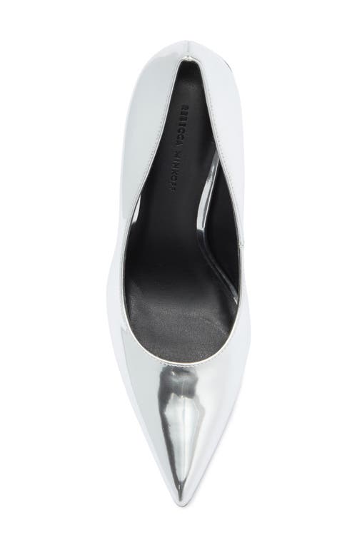 Rebecca Minkoff West Pointed Toe Pump In Silver