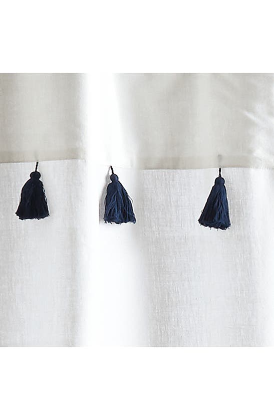 Peri Home Panama Stripe Shower Curtain In Navy