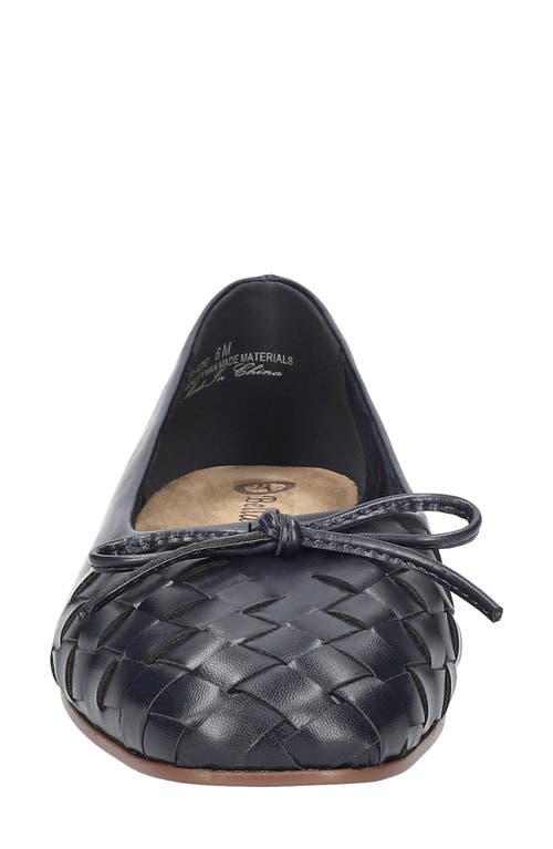 Shop Bella Vita Francie Ballet Flat In Navy