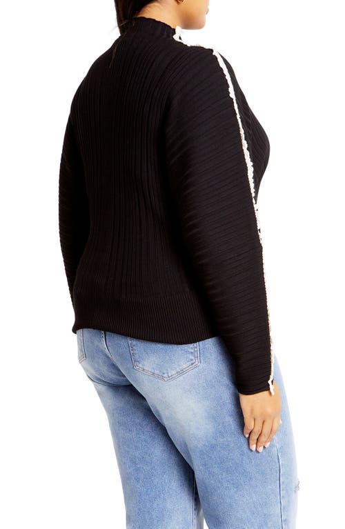 Shop City Chic Miranda Sweater In Black