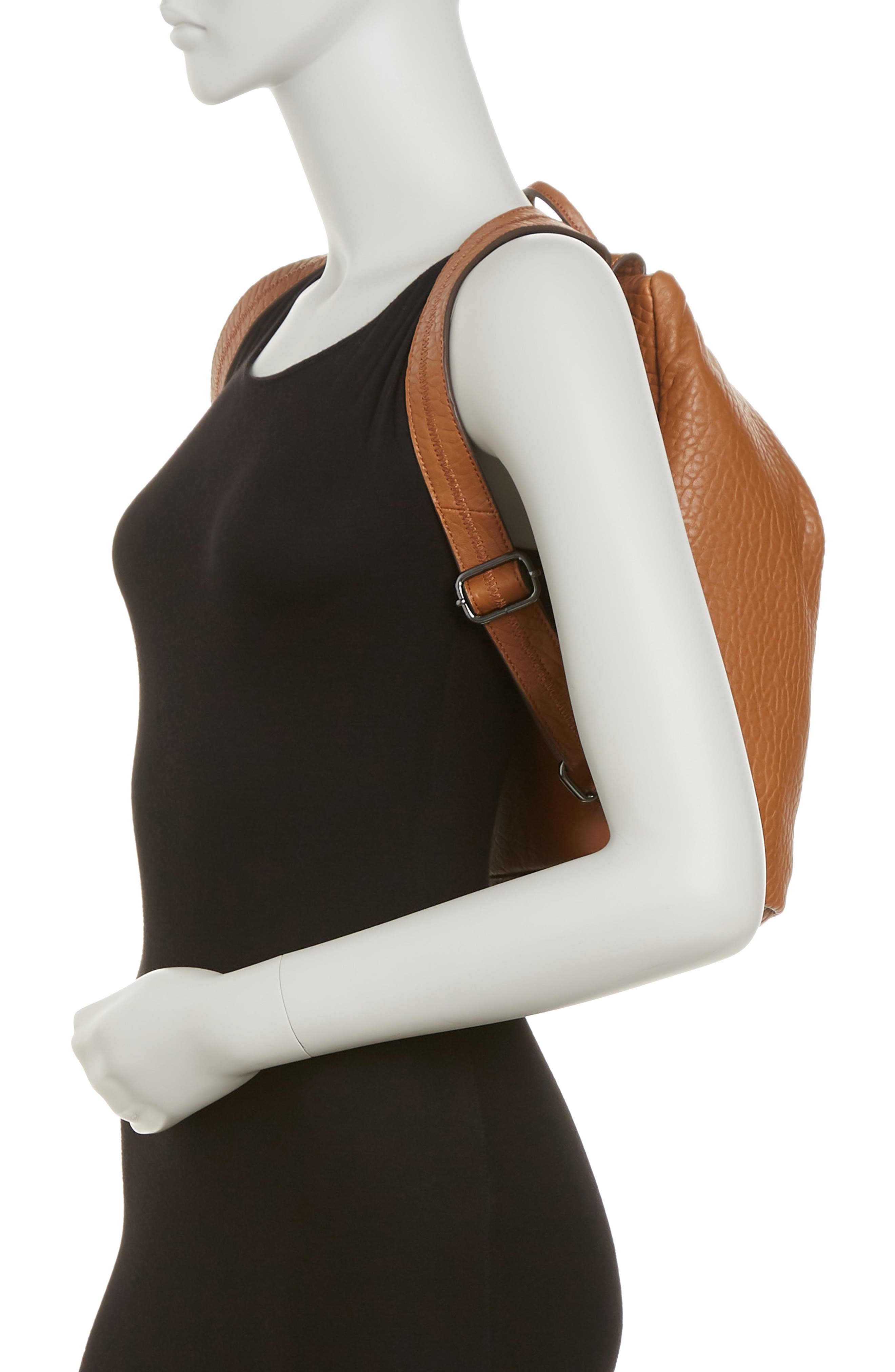 Aimee Kestenberg Tamitha Leather Backpack In Chestnut Bubble Lamb